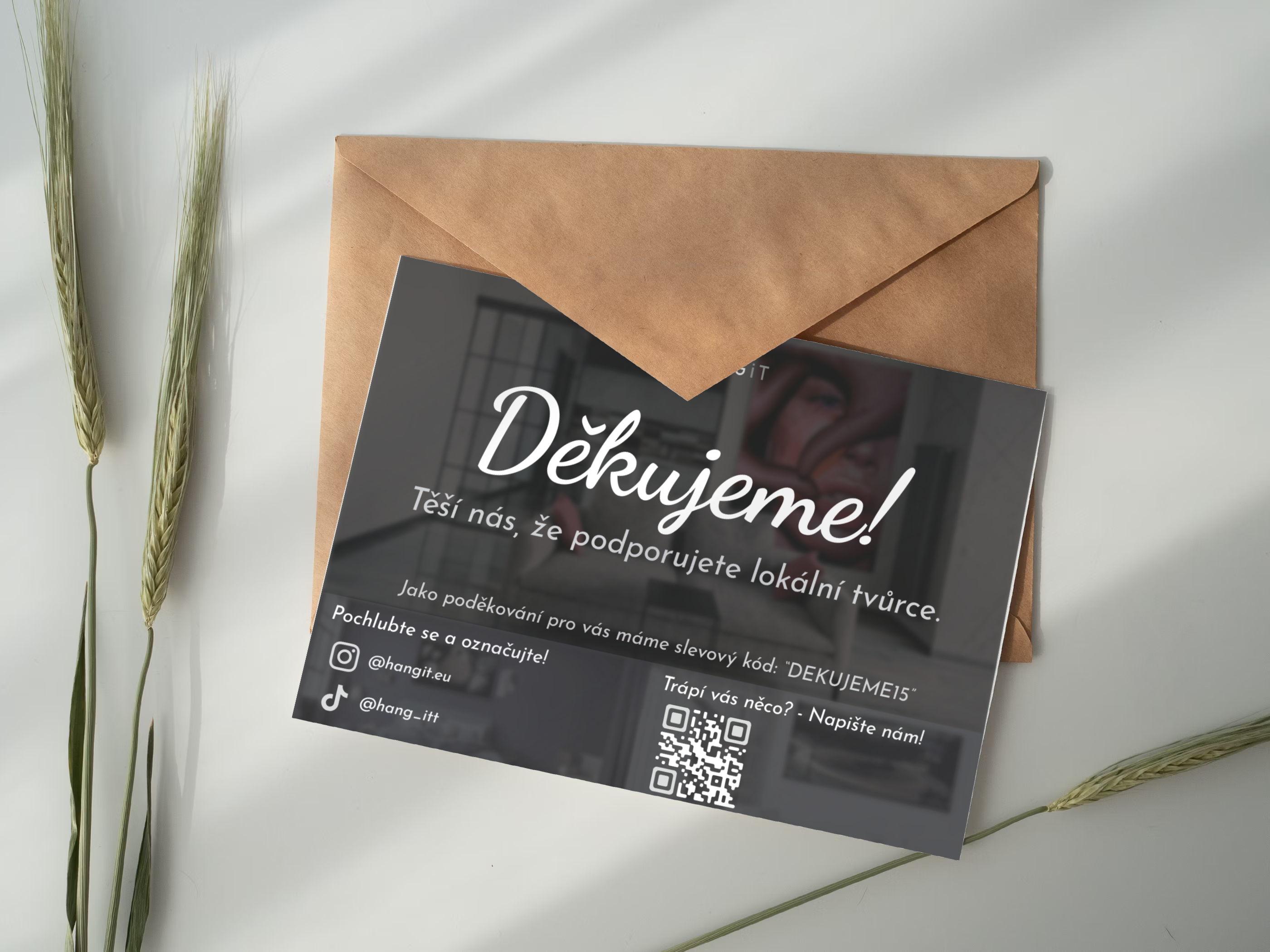 HangIT - děkovné kartičky