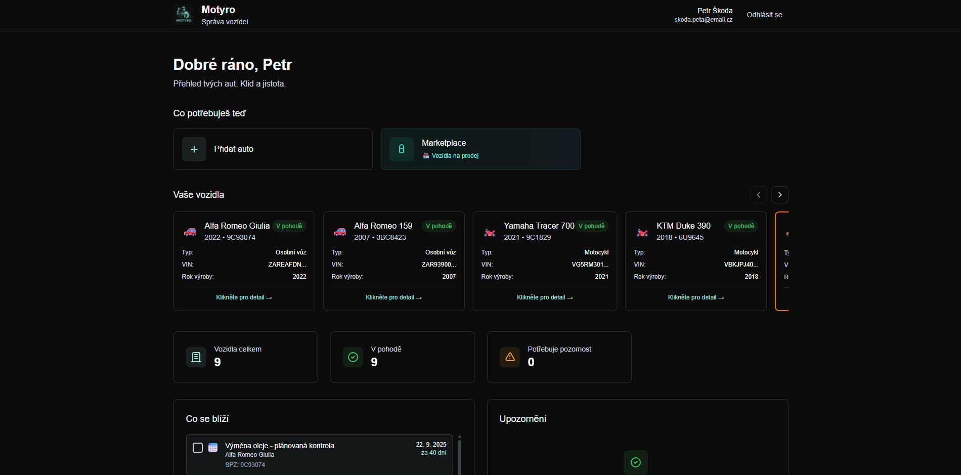 Motyro Web App