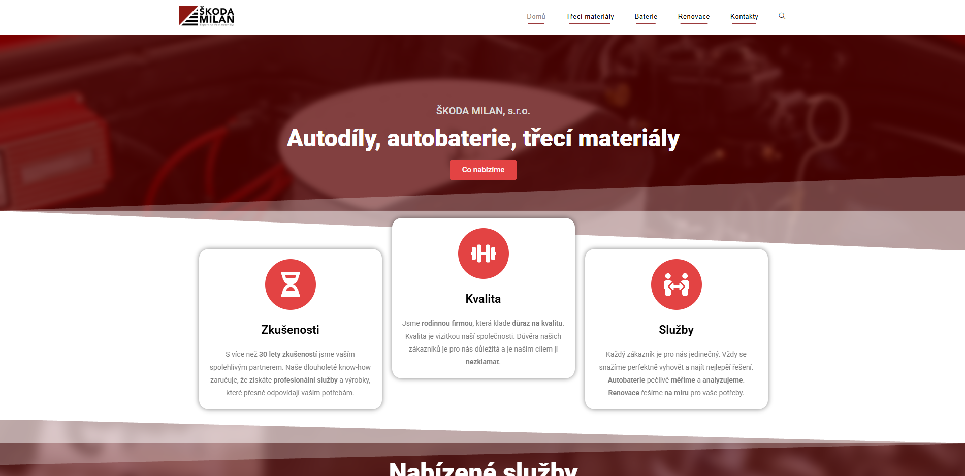 Škoda Milan Web
