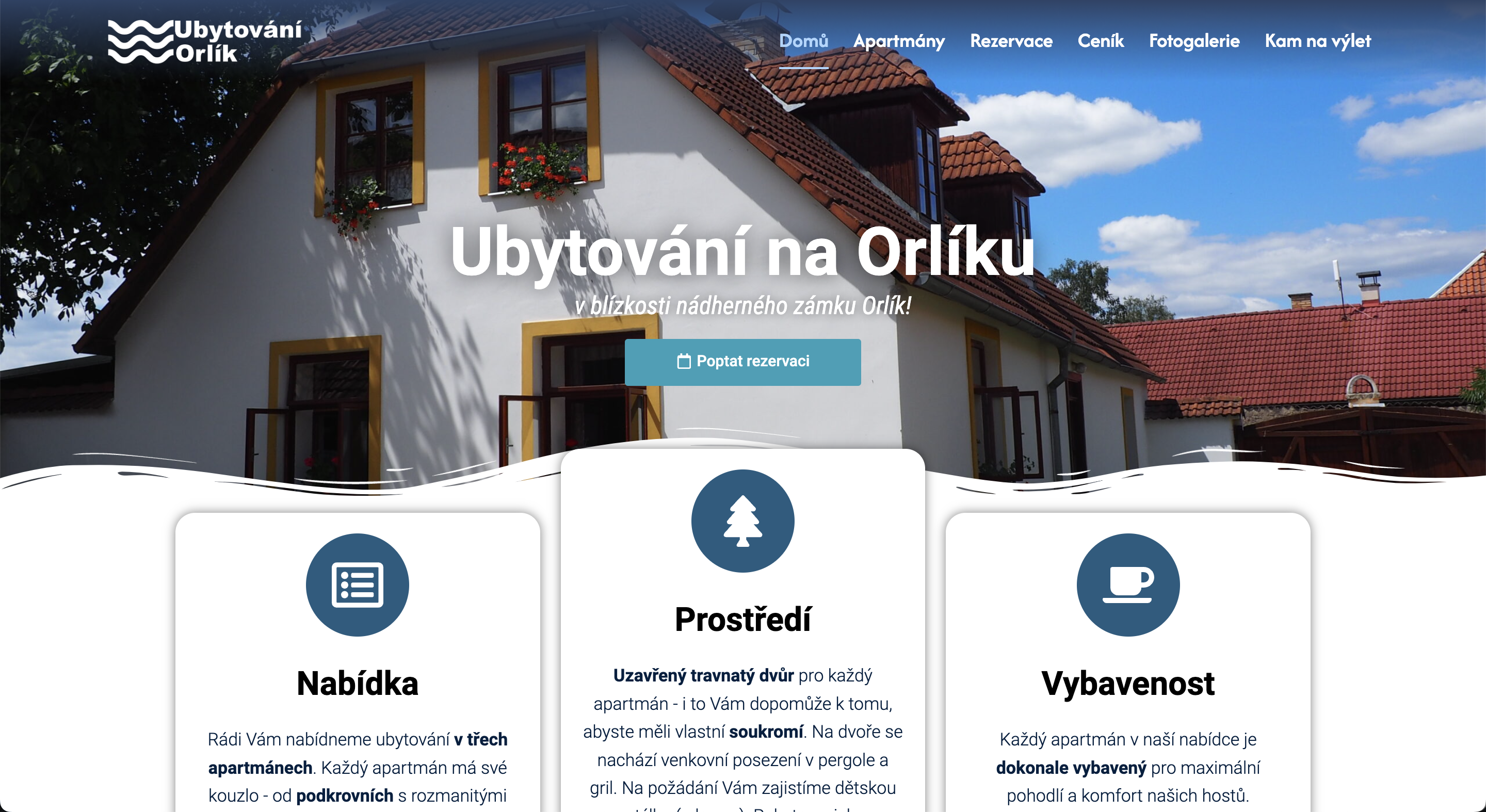 Ubytování Web